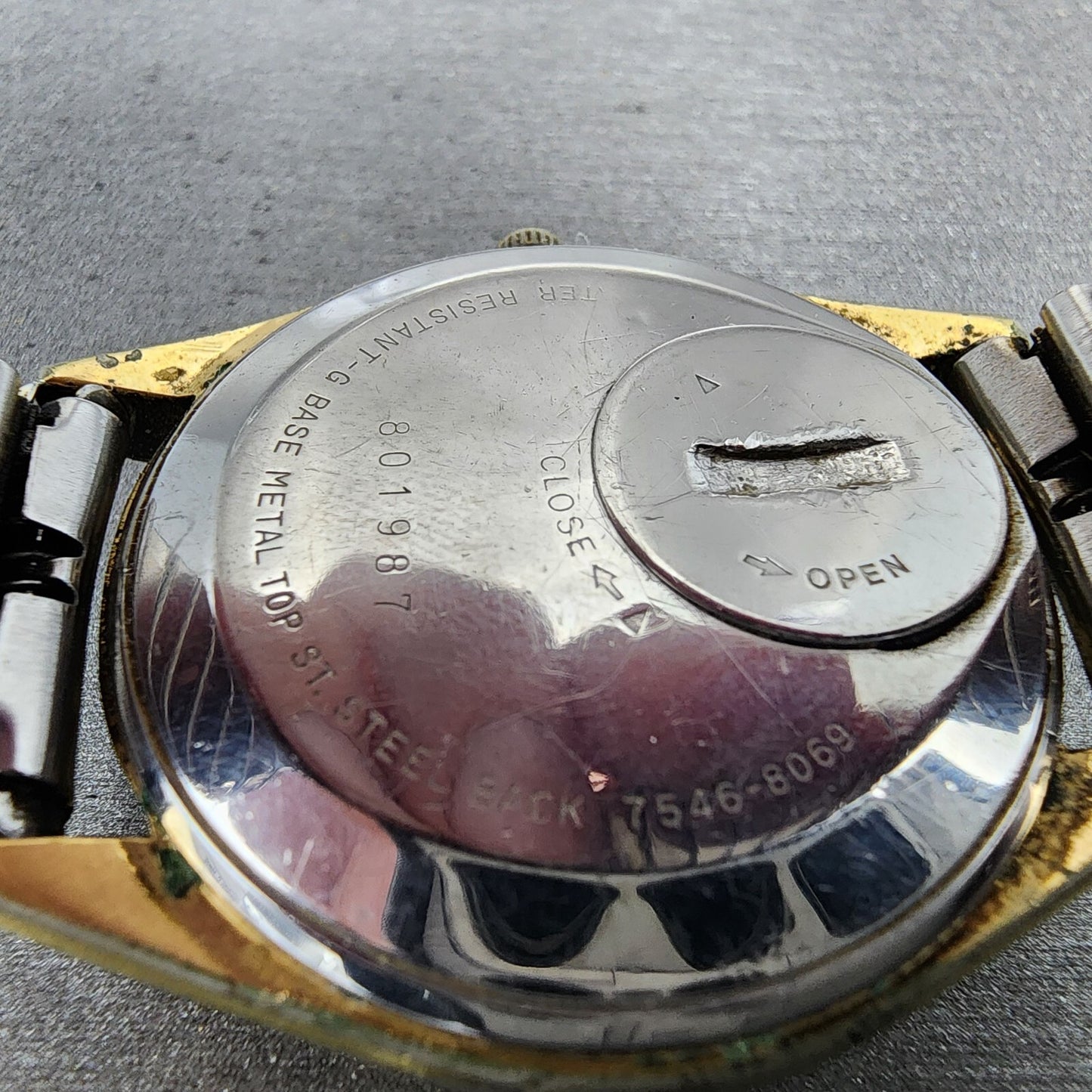 Seiko Railroad Approved Watch Men 36mm White Dial Gold Daydate 75468069 PARTS10