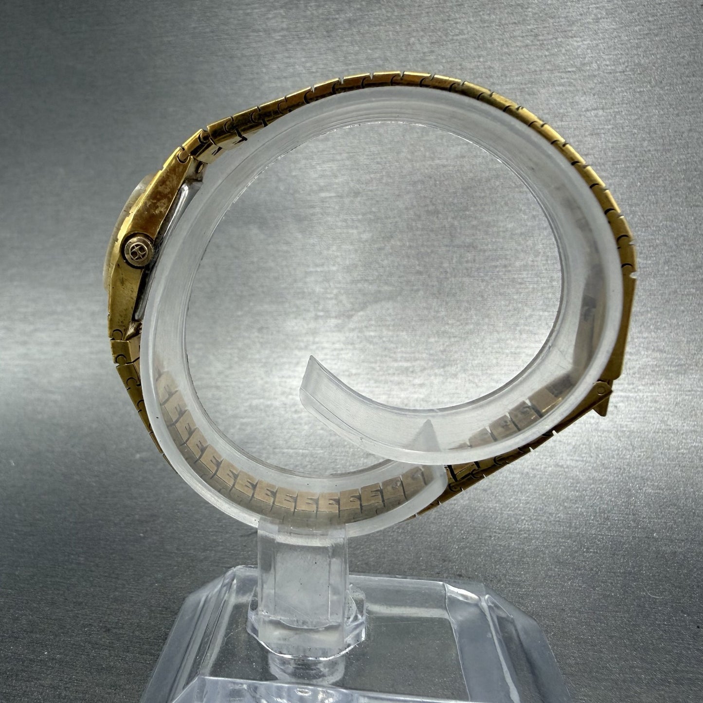 Hamilton Watch Women 16mm White Dial Gold Tone Oval New Battery Vintage6