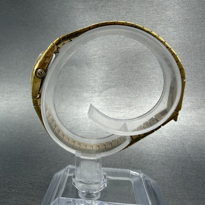 Hamilton Watch Women 16mm White Dial Gold Tone Oval New Battery Vintage6