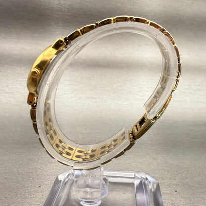 Seiko Watch Women 21mm Champagne Dial Gold Tone Round 1N00-1E09 New Battery VTG6