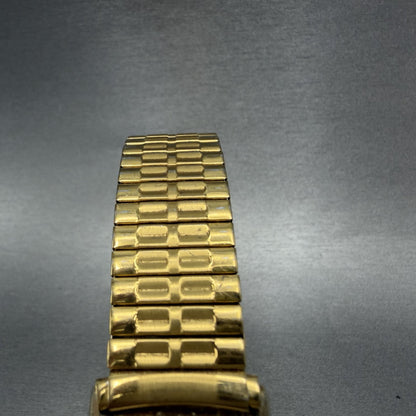 Seiko Tank Watch Men 25mm Champagne Dial Gold Tone Rectangle 7430-5560 PARTS5