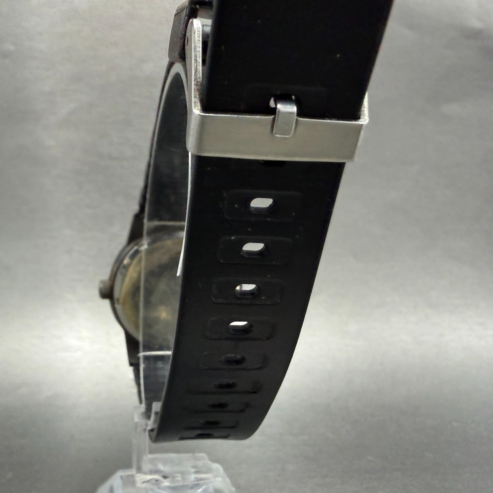 Wegner Swiss Military Watch Men 38mm Black Dial Silver Tone Date 72915 New Batt7