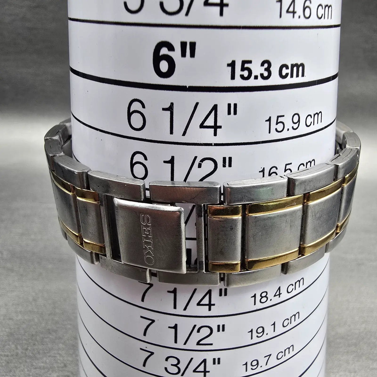 Seiko Watch Men 35mm Champagne Dial Two Tone Round V701-2K80 New Battery Vintage9