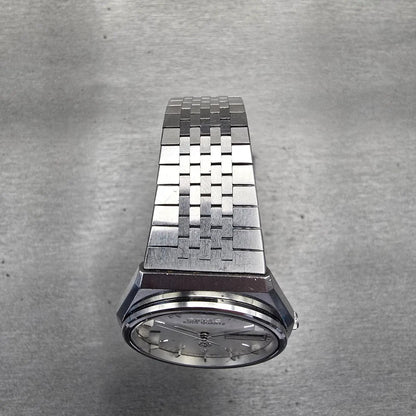 Seiko King Quartz Watch Men 35mm White Dial Silver Tone Daydate 9923-7000 NewBat4