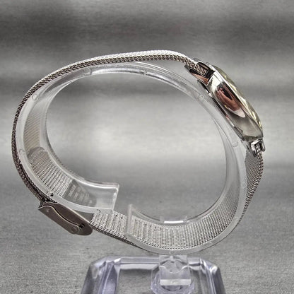 Skagen Leonora Watch Women 25mm Silver Dial Two Tone Round 456SGS1 New Battery8