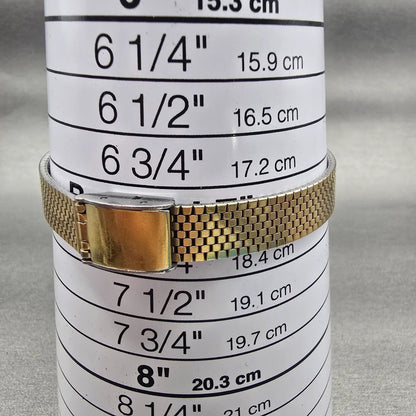 Seiko Watch Women 20mm Black Dial Gold Tone Octagon 2C21-5170 New Battery VTG9