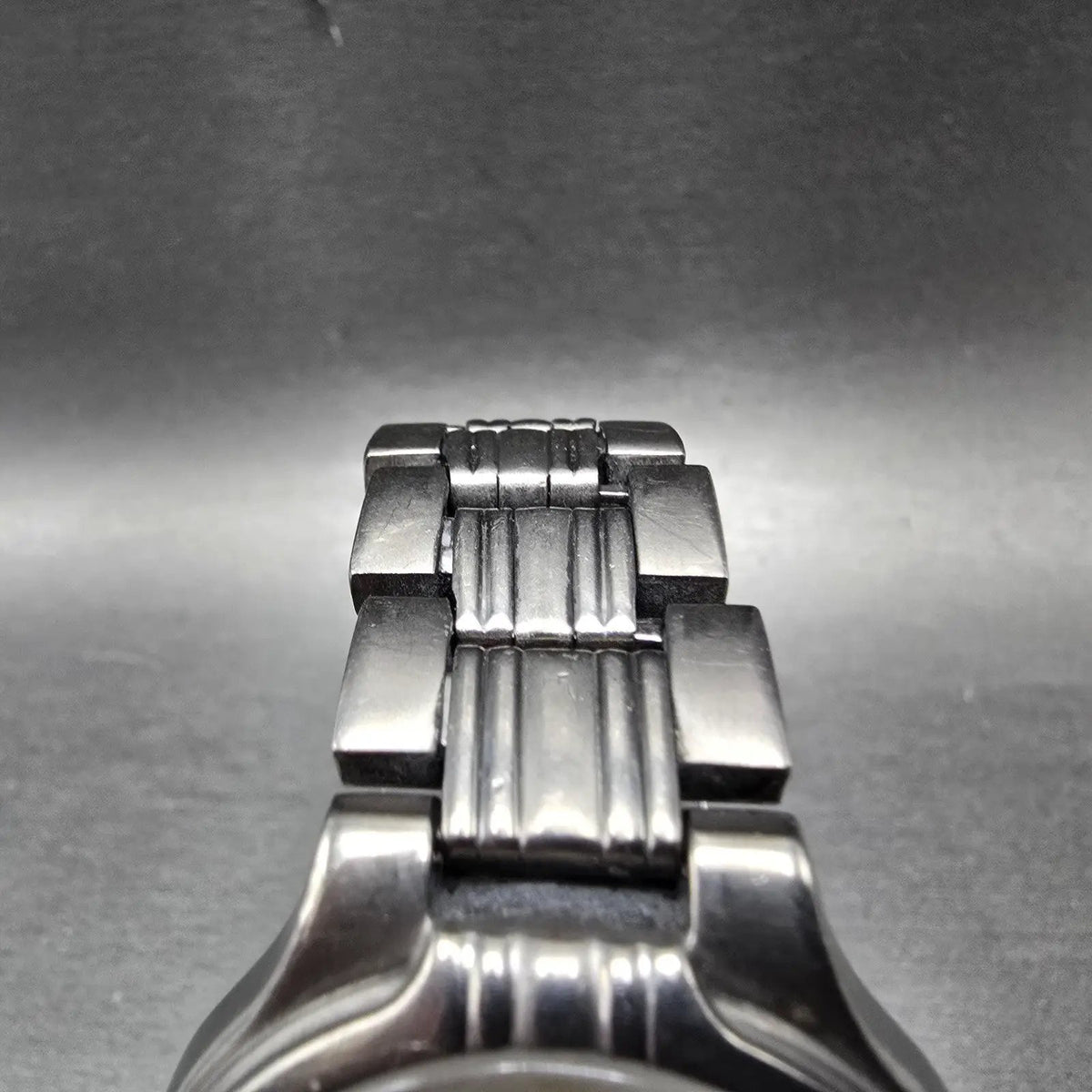 Elgin Solar Watch Men 35mm MOP Dial Titanium Date Round FK-1066 Runs READ!!!!4