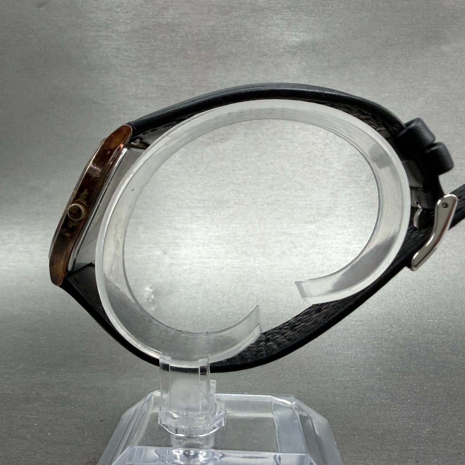 Seiko Analog Digital Watch Men 30mm Champagne Dial Gold Tone H449-5130 New Batt6