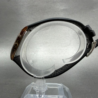 Seiko Analog Digital Watch Men 30mm Champagne Dial Gold Tone H449-5130 New Batt6