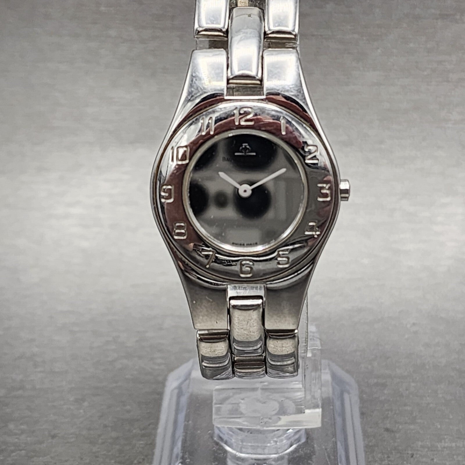 Baume Mercier Linea Watch Women 27mm Silver Dial Steel Round MVO45182 New Batt0
