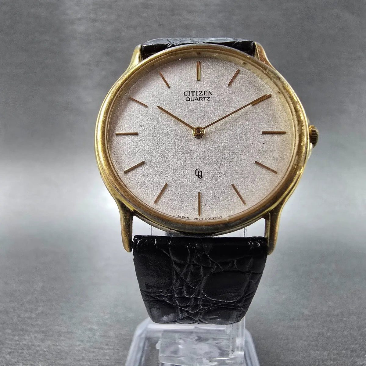 Citizen CQ Watch Men 32mm White Dial Gold Tone Round 6020-Y51064 JP VTG PARTS6