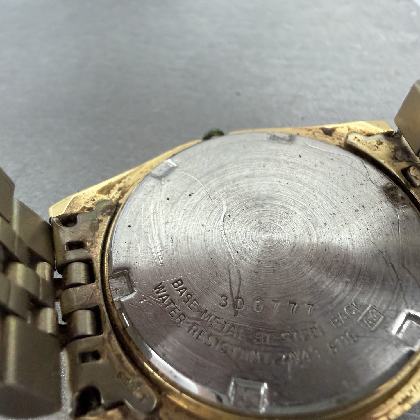 Seiko President Watch Men 36mm Gold Dial Gold Tone Daydate 7n43-8119 New Batt AP9