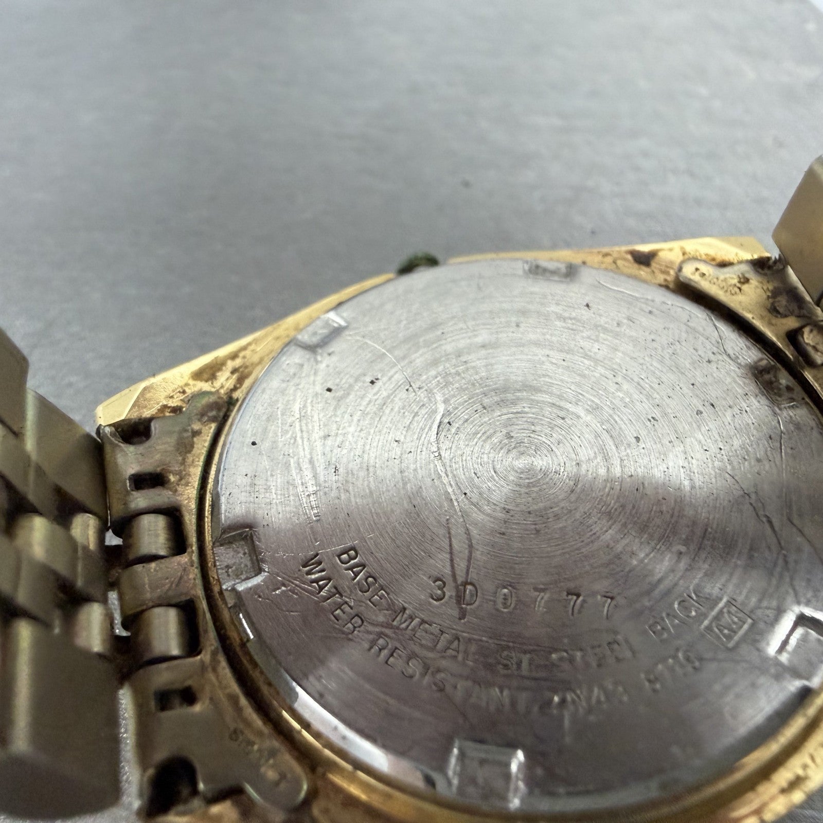 Seiko President Watch Men 36mm Gold Dial Gold Tone Daydate 7n43-8119 New Batt AP9