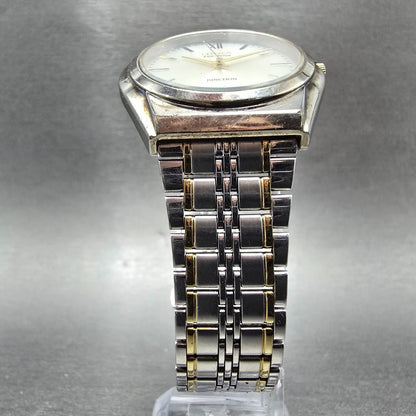 Citizen Junction Eco-Drive Watch Men 35mm Champpange Dial Two Tone Round Works P6