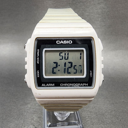 Casio W215H Watch Men 40mm Digital White Tone Alarm Chrono New Battery0