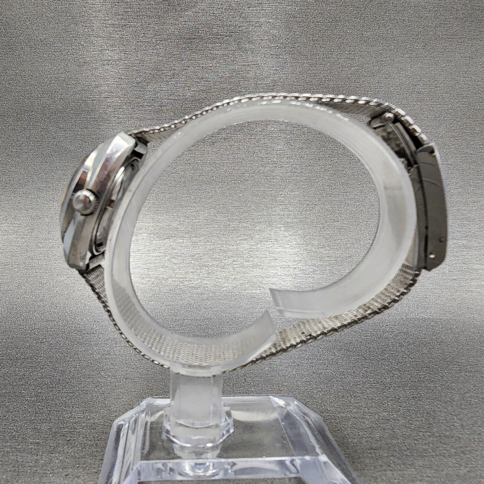 Seiko Automatic Watch Women 28mm Silver Dial Silver Tone Date 22050030 Runs6