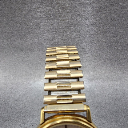 Omega Watch Men 34mm Gray Dial Gold Plated Date Cal 1420 196.0260 PARTS4