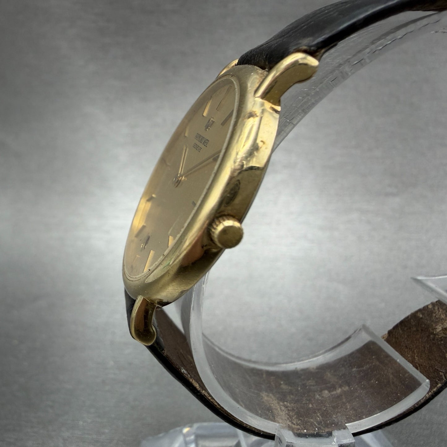 Raymond Weil Watch Men 32mm Champagne Dial Gold Tone Date 9124-2 New Battery2