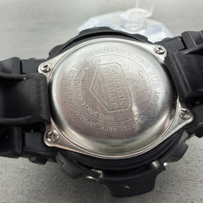 Casio G-Shock AW-591 Watch Men 47mm Black Tone Blue Bezel Alarm Chrono New Batt9