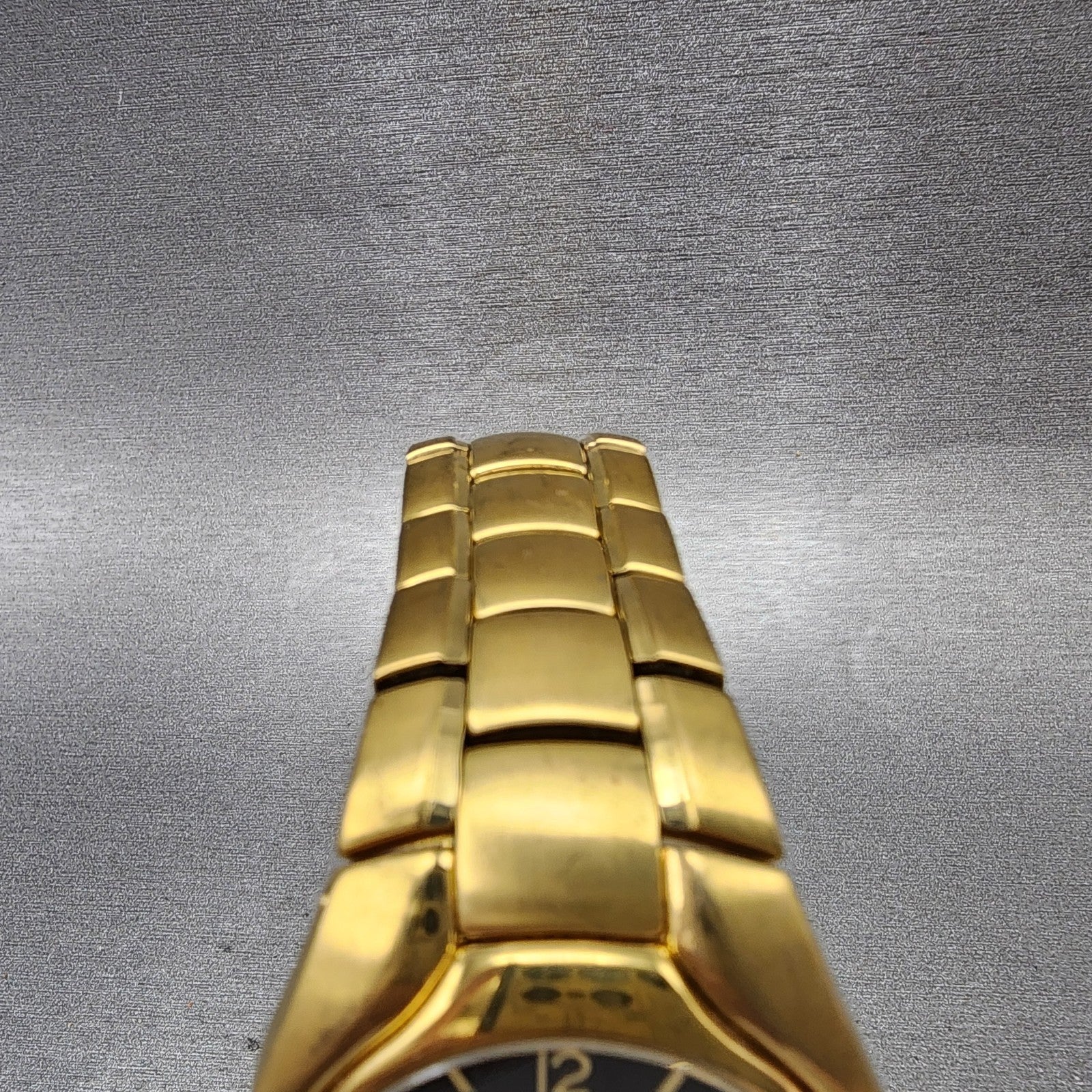 Citizen Watch Men 37mm Black Dial Gold Tone Round 2510H29850 New Battery4