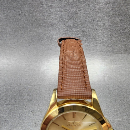 Invicta Angel Watch Women 33mm Gold Dial Gold Tone Round 15150 New Battery4