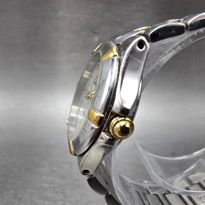 Citizen Eco-Drive Watch Women 26mm MOP Dial Two Tone Date E011-S064881 Runs BIKN2