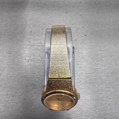 Seiko Watch Women 20mm Gold Dial Gold Tone Round 8Y21-0029 New Battery Vintage4