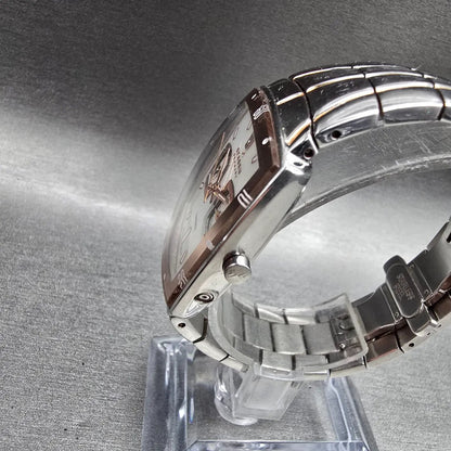 Skagen Watch Women 32mm MOP Dial Two Tone Daydate Square 626SSXR New Battery2