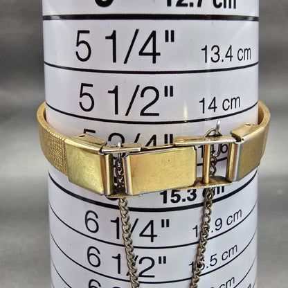 Seiko Watch Women 17mm Black Dial Gold Tone Oval 2Y00-0069 New Battery Vintage9