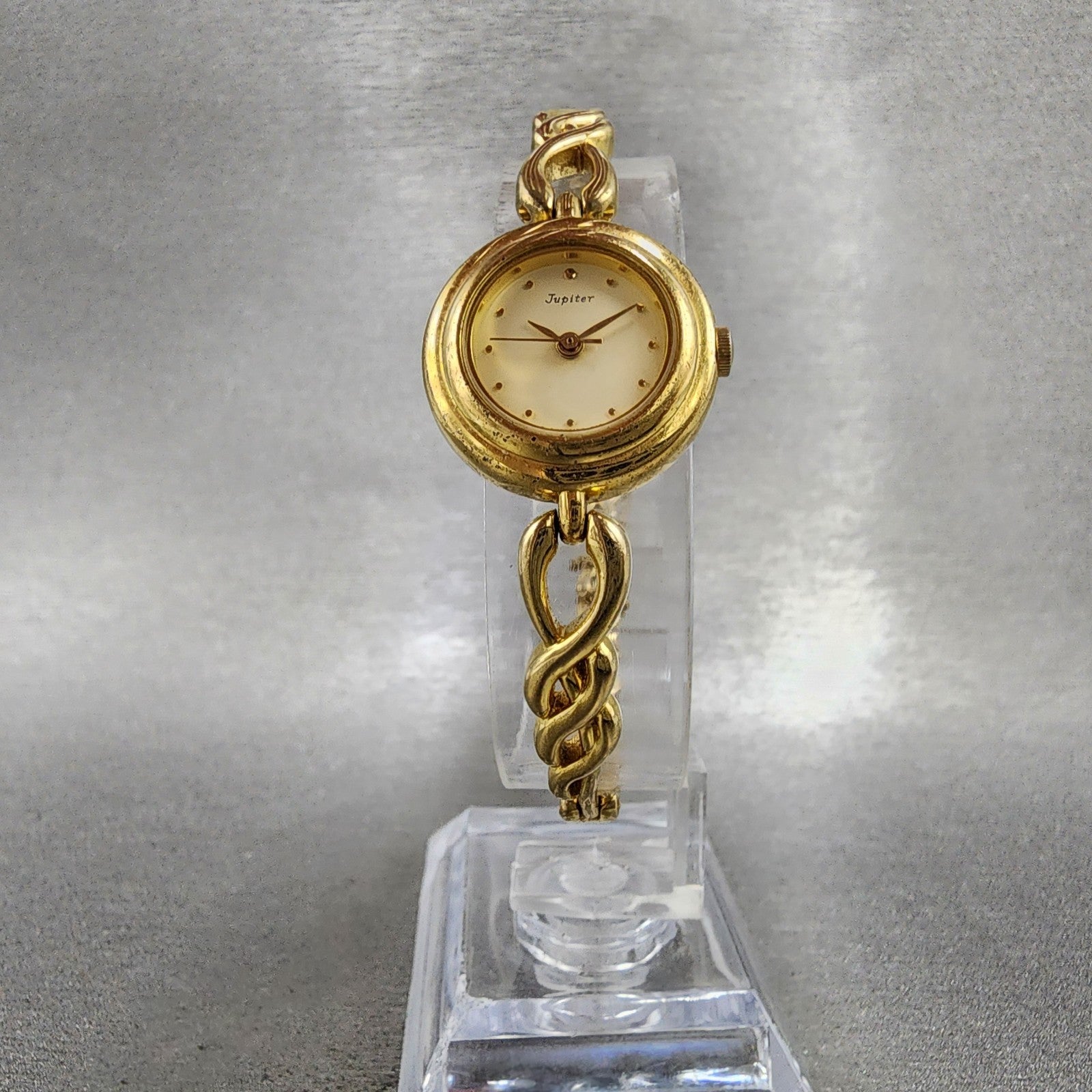 Orient Jupiter Watch Women 21mm Gold Dial Gold Tone Round F0551501 New Battery5