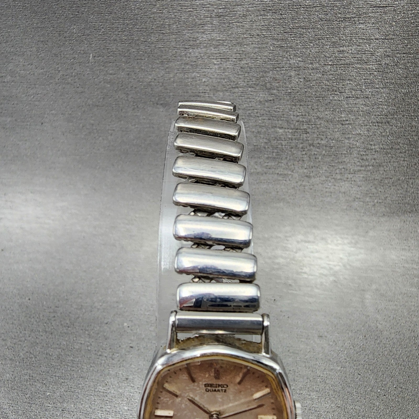 Seiko Watch Women 22mm Silver Dial Silver Tone Octagon 14215140 New Battery4