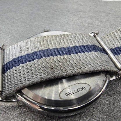 Timex Weekender Watch Men 38mm White Dial Silver Tone TW2P72300 New Battery Blue9