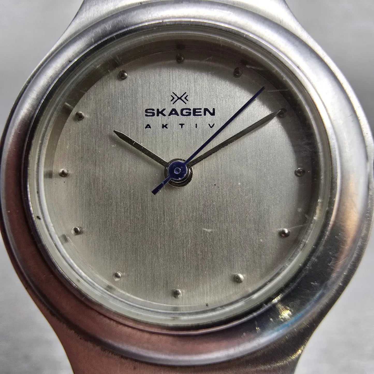 Skagen Watch Women 27mm Silver Dial Silver Tone Round A2SSX New Battery1