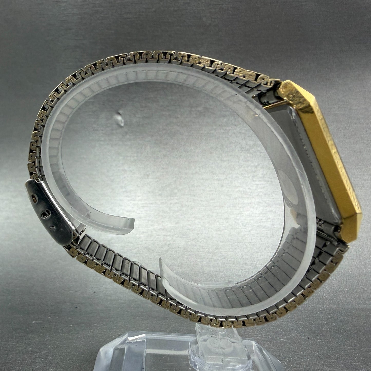 Citizen CQ Tank Watch Unisex 25mm Black Dial Gold Rectangle 6031-S06291 PARTS9
