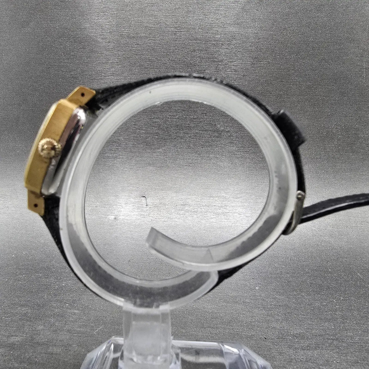 Bulova Accutron Watch Women 20mm White Dial Gold Plated Octagon VTG PARTS7