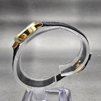 Citizen CQ Watch Women 21mm Black Dial Gold Tone Round 5930-T15740 New Battery6