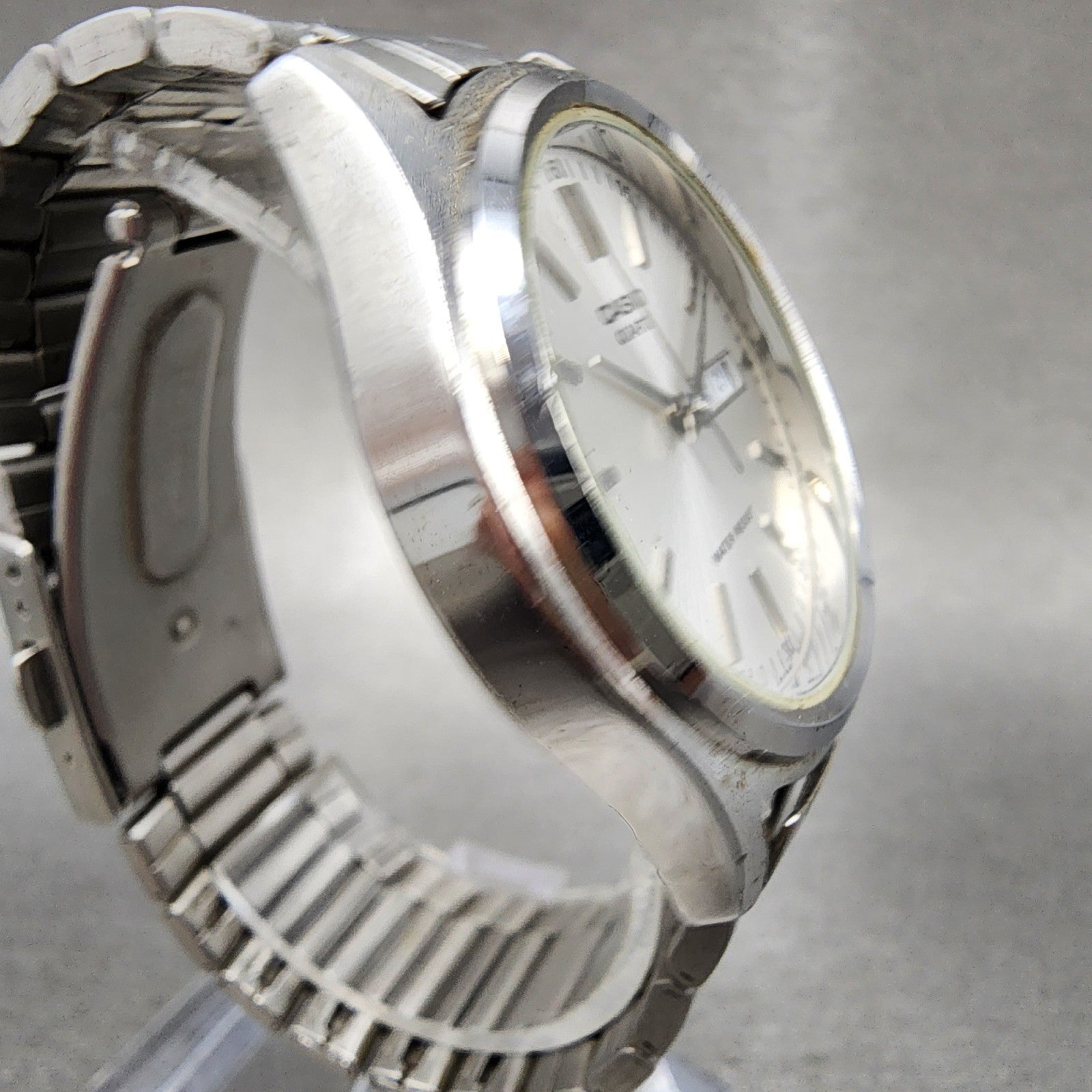 Casio MTP1239 Watch Men 37mm Silver Dial Steel Daydate Round New Battery3