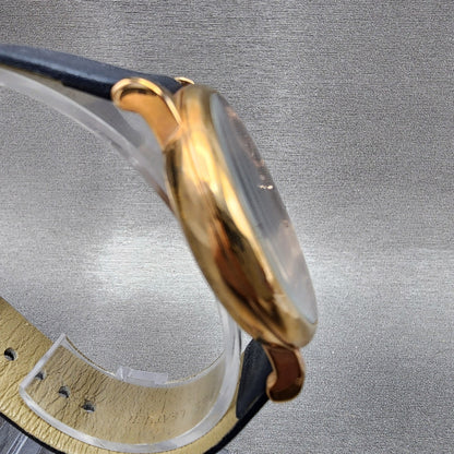 Marc Jacobs Baker Watch Men 37mm Blue Dial Rose Gold Tone Small Seconds New Batt3