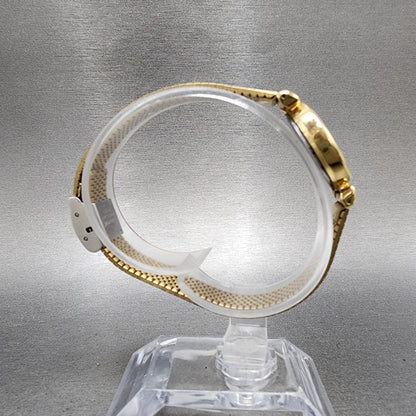 Seiko Watch Women 22mm White Dial Gold Tone Round 4n210052 New Battery9
