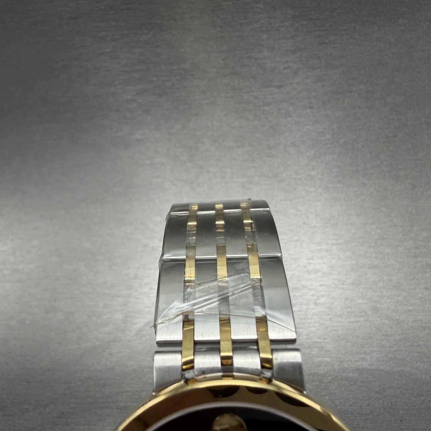 Movado Esperanza Watch Men 39mm Black Two Tone Round New Batt Bracelet 06070584