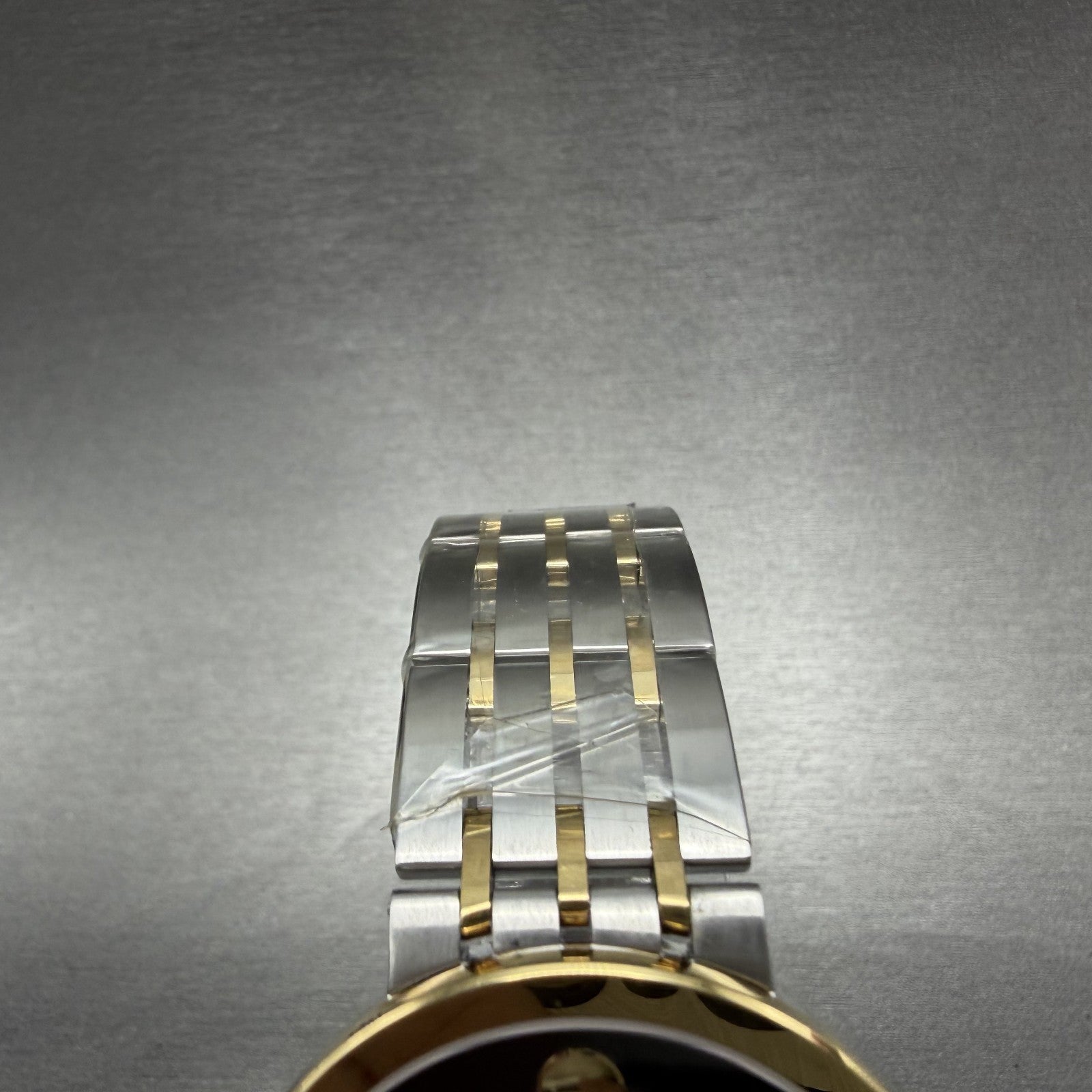 Movado Esperanza Watch Men 39mm Black Two Tone Round New Batt Bracelet 06070584