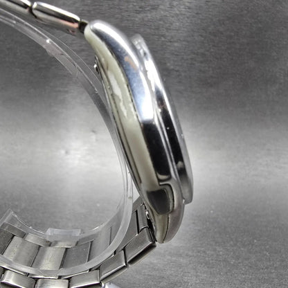 Casio Wave Ceptor Watch Men 42mm Black Dial Steel Solar Analog Digital Works JPl3
