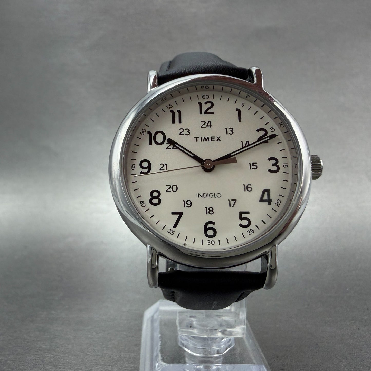 Timex Weekender Watch Men 40mm White Dial Silver Tone TW2T21600 New Battery5
