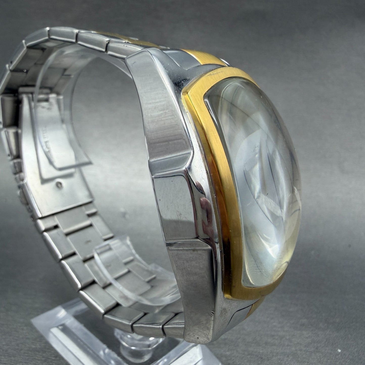 Invicta Lupah Watch Men 47mm Champagne Dial Two Tone Rectangle 15190 New battery3