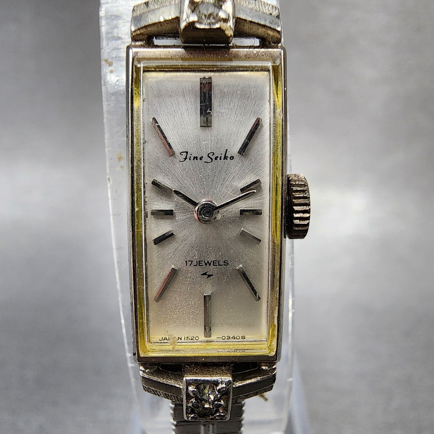 Seiko Fine Seiko Watch Women 12mm Silver Dial Silver Tone Manual 15203310 Runs1