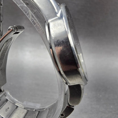 Citizen Eco-Drive Axiom Watch Women 30mm Silver Dial Steel Date Diamonds Works3