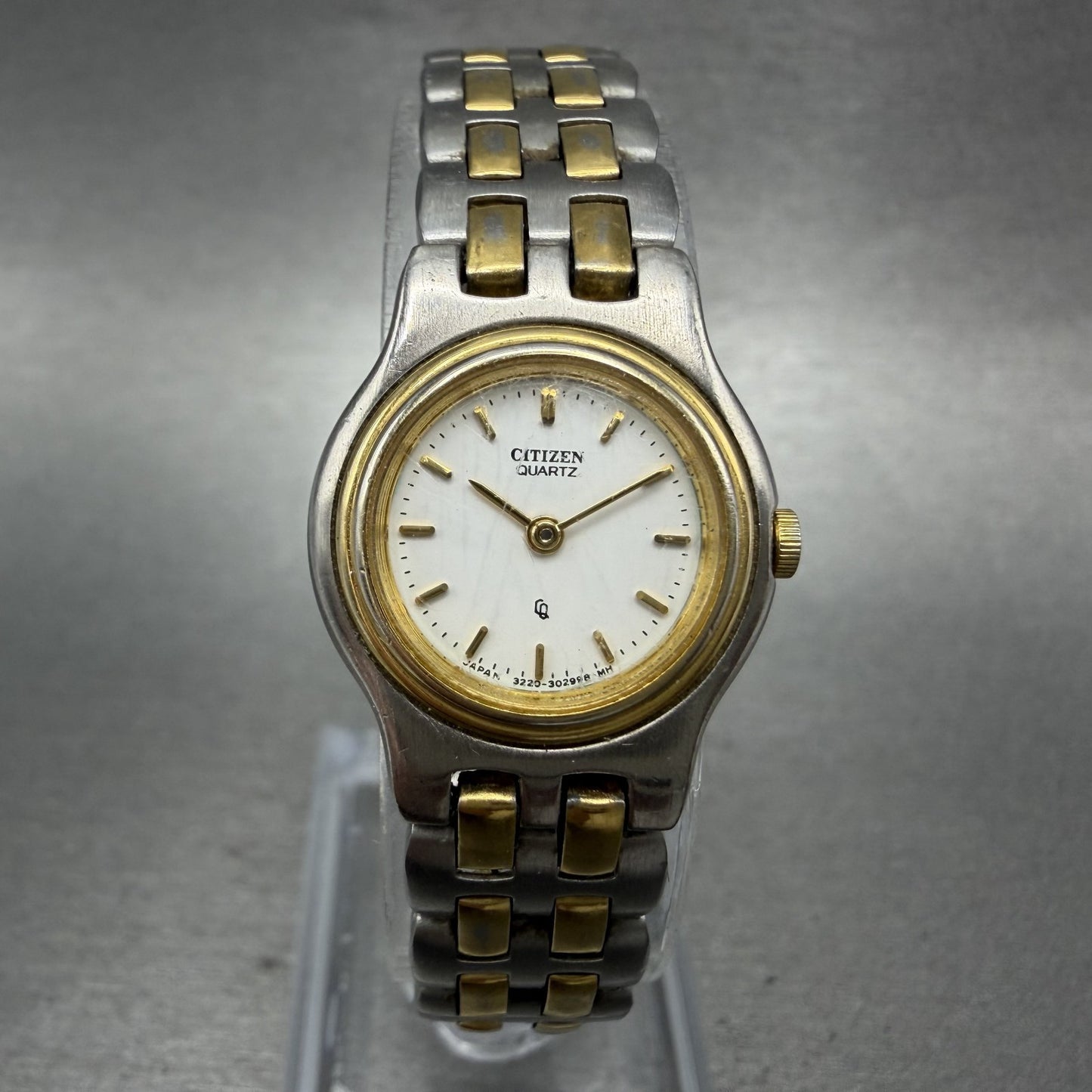 Citizen CQ Watch Women 20mm White Dial Two Tone Round 3220324714 New Battery0