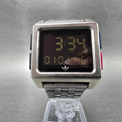 adidas Archive M1 watch Men 36mm Chronograph Stainless Steel Rectangle New batt5