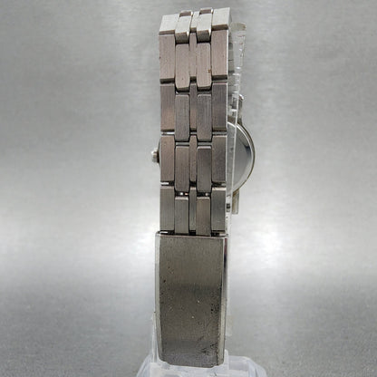 Seiko Watch Women 26mm Silver Dial Silver Tone Date Round 7n826d90 New Battery7