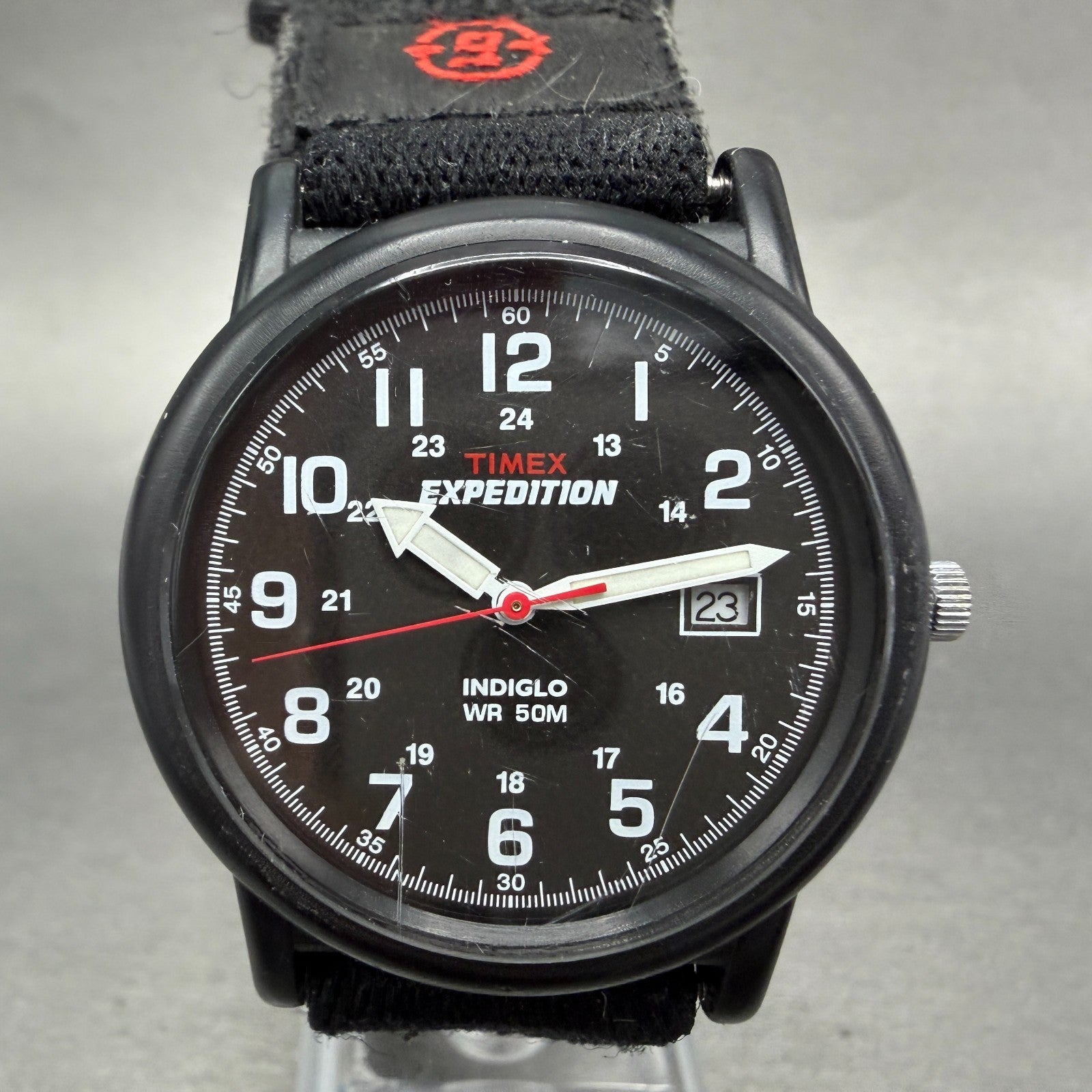 Timex Expedition Camper Watch Men 37mm Black Dial Black Tone Date T40011 New Bat0